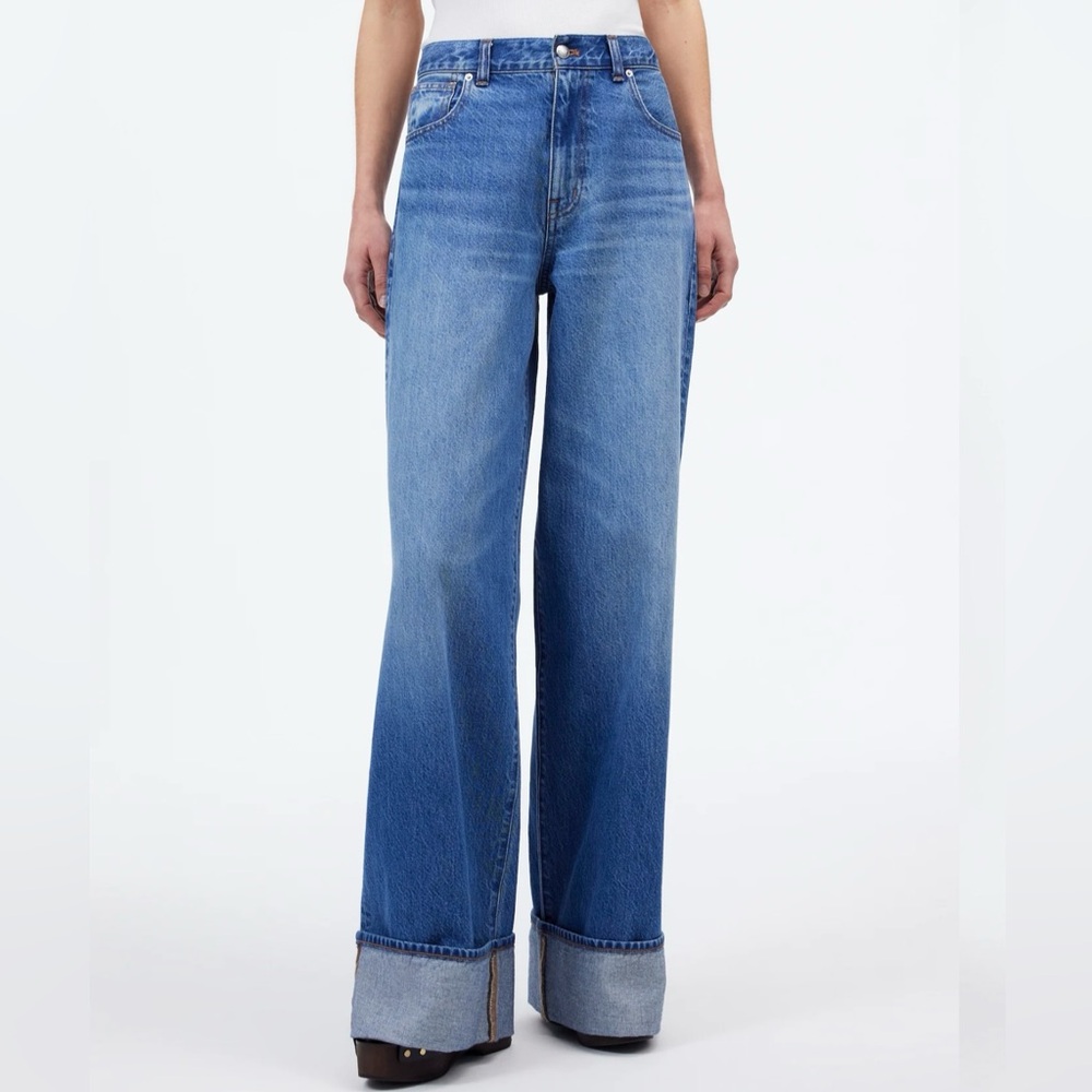 Madewell Classic Blue Wide-Leg Jeans